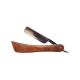 Sword Edge pure solid shesham wood straight razor, Stainless steel blade-Honed