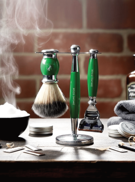 Experience unmatched comfort and smoothness with the Sword Edge Premium Fusion 5 Compatible Shaving Set "Nesvi5"